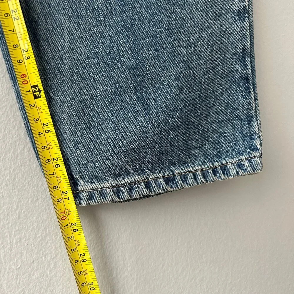 NWT Everlane The Curvy 90's Cheeky Straight Jean Light Wash Denim Size 30 Womens